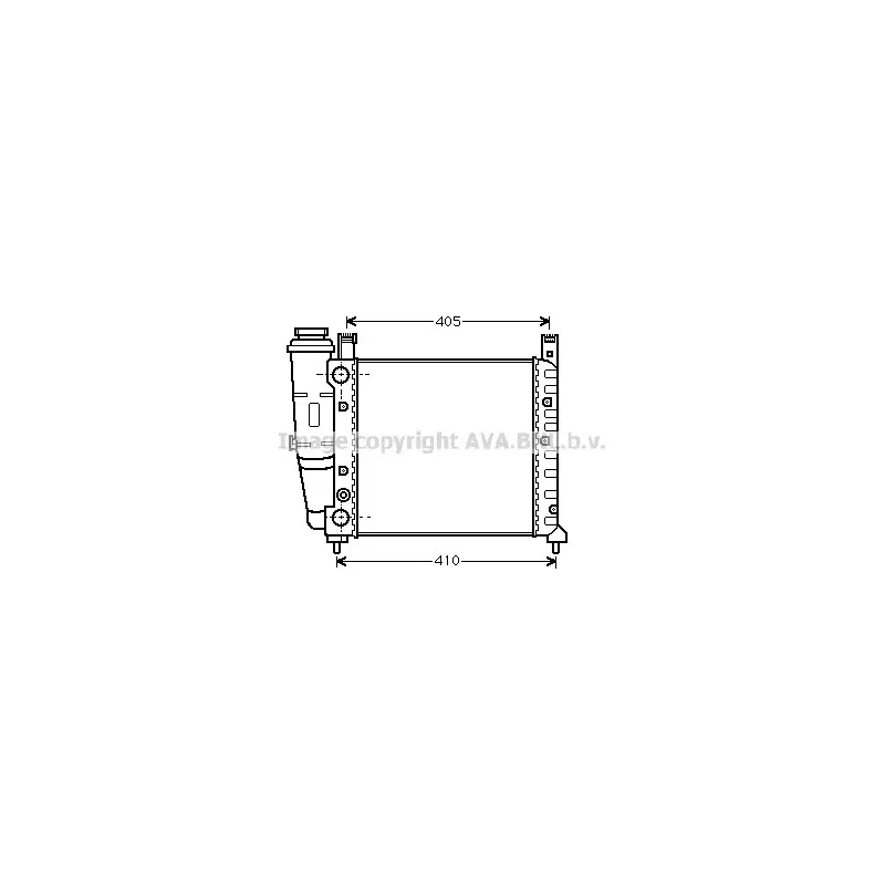 Radiateur, refroidissement du moteur AVA QUALITY COOLING FT2076