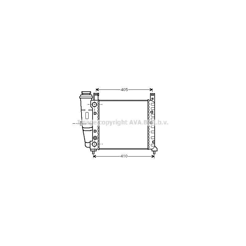 Radiateur, refroidissement du moteur AVA QUALITY COOLING FT2077