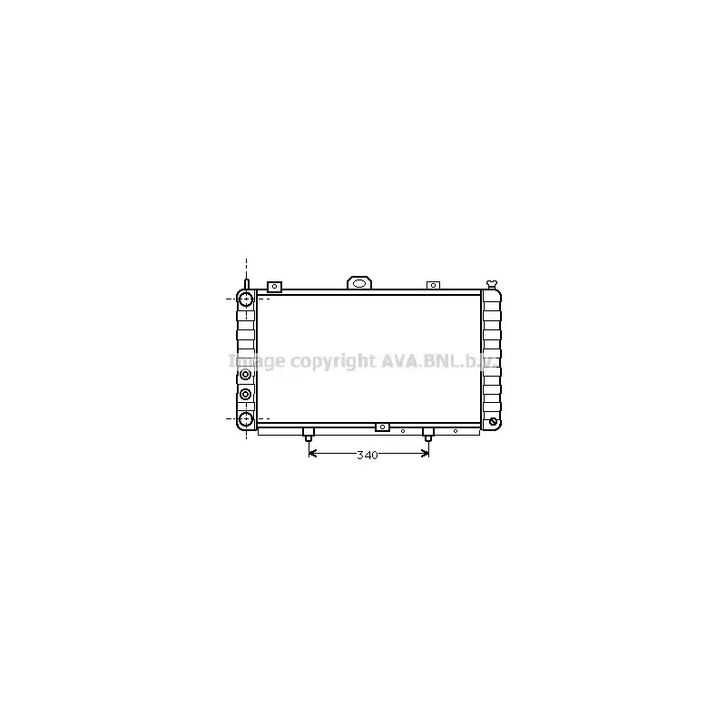 Radiateur, refroidissement du moteur AVA QUALITY COOLING FT2079