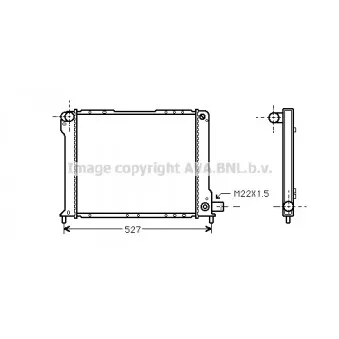 Radiateur, refroidissement du moteur AVA QUALITY COOLING FT2080