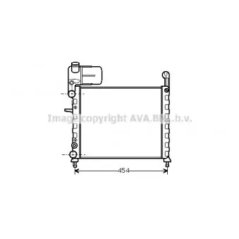 Radiateur, refroidissement du moteur AVA QUALITY COOLING FT2100
