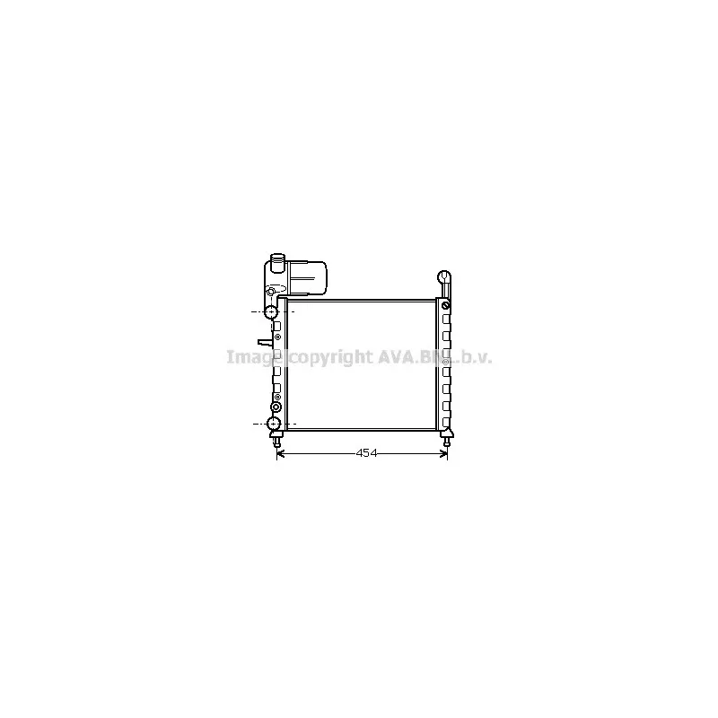 Radiateur, refroidissement du moteur AVA QUALITY COOLING FT2100