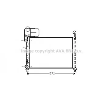 Radiateur, refroidissement du moteur AVA QUALITY COOLING FT2101