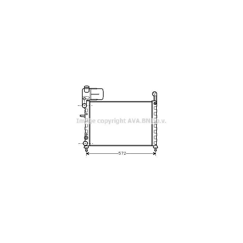 Radiateur, refroidissement du moteur AVA QUALITY COOLING FT2101