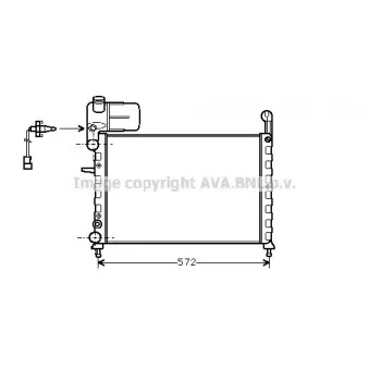 Radiateur, refroidissement du moteur AVA QUALITY COOLING FT2120