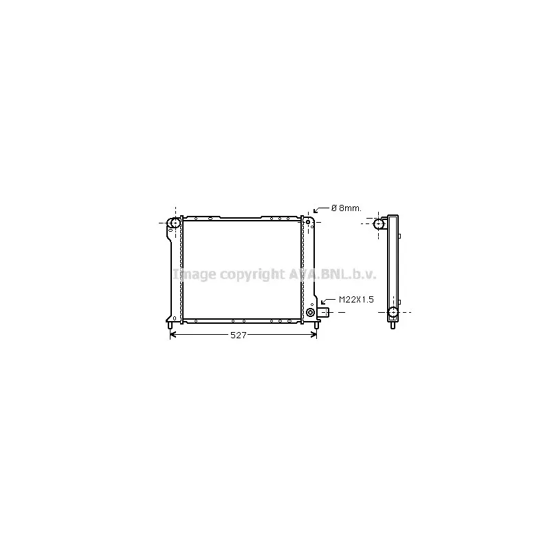 Radiateur, refroidissement du moteur AVA QUALITY COOLING FT2131