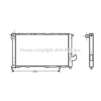 Radiateur, refroidissement du moteur AVA QUALITY COOLING FT2136