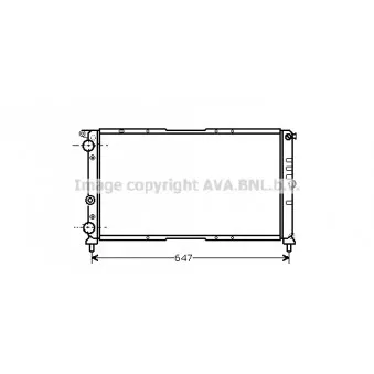 Radiateur, refroidissement du moteur AVA QUALITY COOLING FT2142