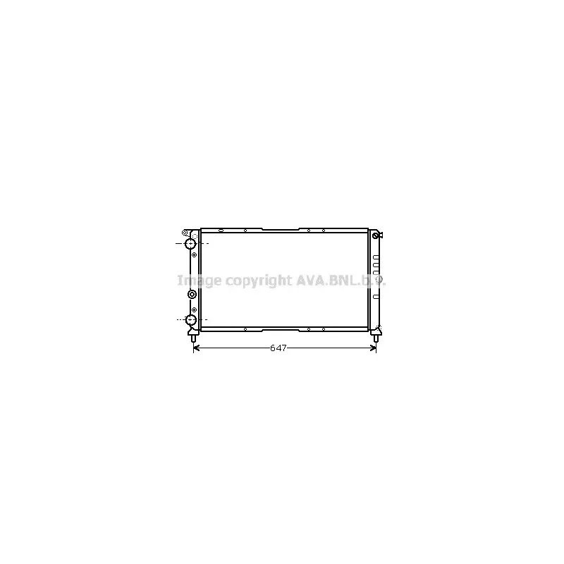 Radiateur, refroidissement du moteur AVA QUALITY COOLING FT2142