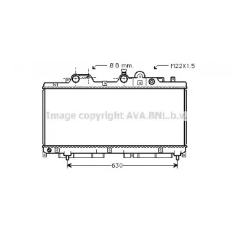 Radiateur, refroidissement du moteur AVA QUALITY COOLING FT2147