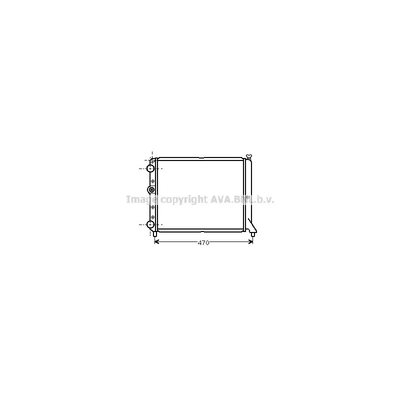 Radiateur, refroidissement du moteur AVA QUALITY COOLING FT2152