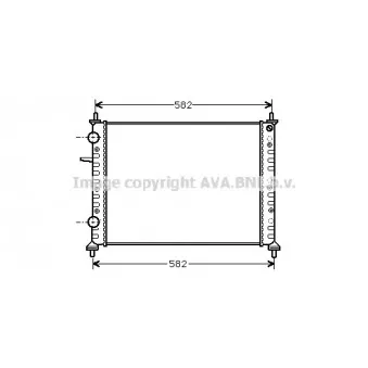 Radiateur, refroidissement du moteur AVA QUALITY COOLING FT2158