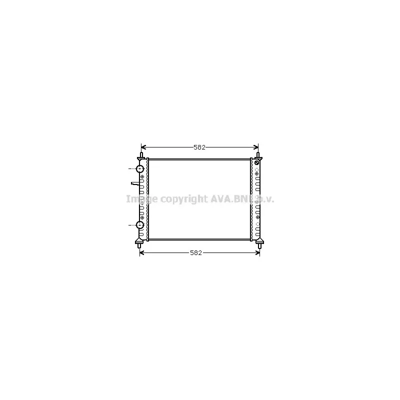 Radiateur, refroidissement du moteur AVA QUALITY COOLING FT2158