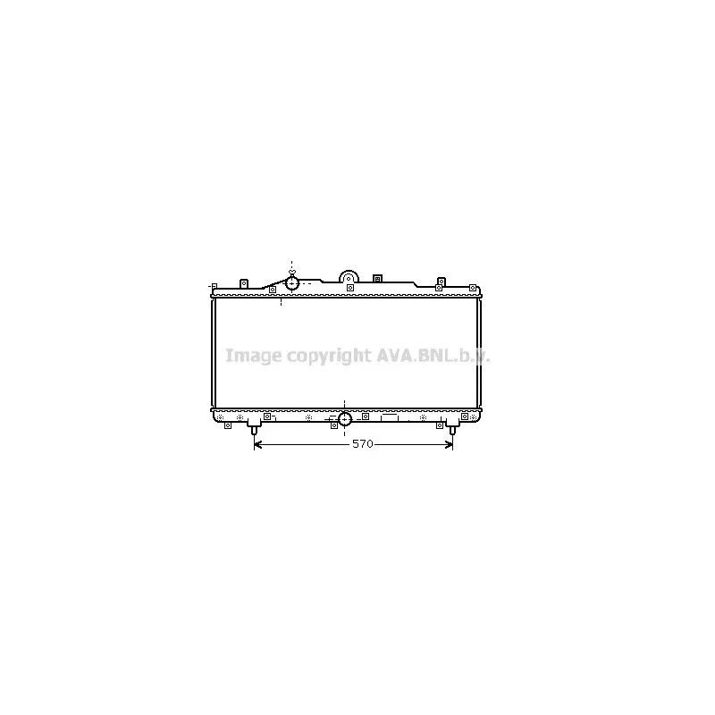 Radiateur, refroidissement du moteur AVA QUALITY COOLING FT2166