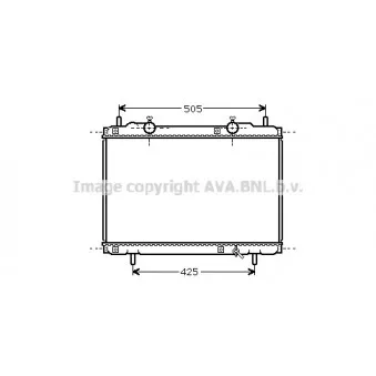 Radiateur, refroidissement du moteur AVA QUALITY COOLING FT2167