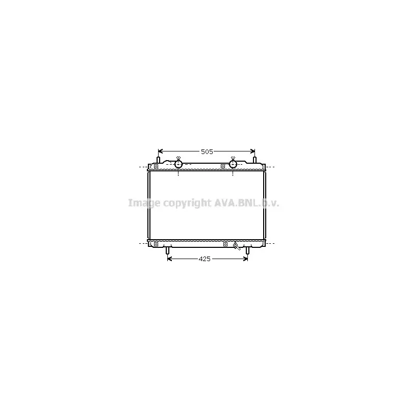 Radiateur, refroidissement du moteur AVA QUALITY COOLING FT2167