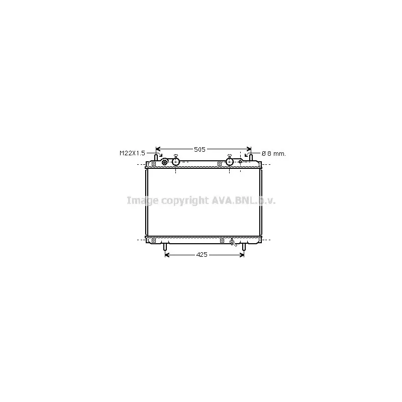 Radiateur, refroidissement du moteur AVA QUALITY COOLING FT2180
