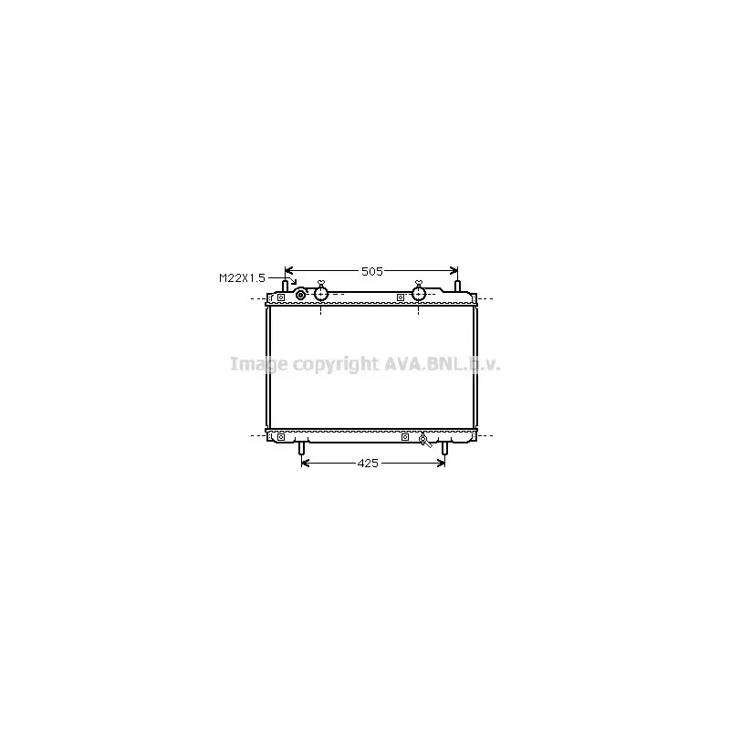 Radiateur, refroidissement du moteur AVA QUALITY COOLING FT2184