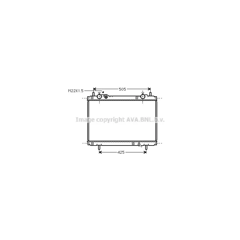 Radiateur, refroidissement du moteur AVA QUALITY COOLING FT2185