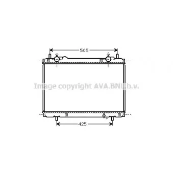 Radiateur, refroidissement du moteur AVA QUALITY COOLING FT2207