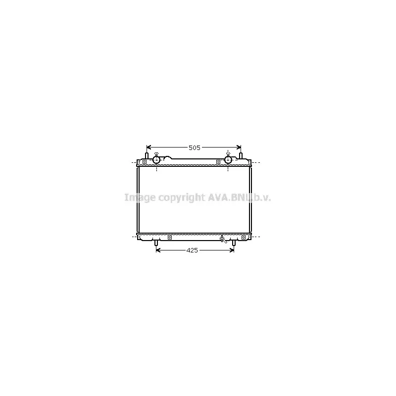 Radiateur, refroidissement du moteur AVA QUALITY COOLING FT2207