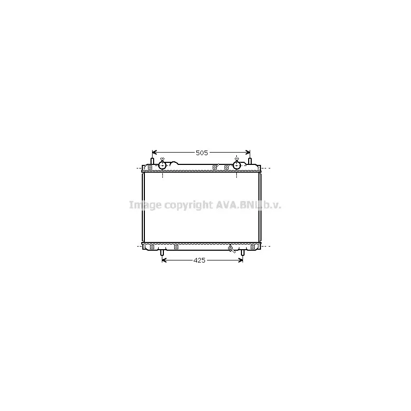 Radiateur, refroidissement du moteur AVA QUALITY COOLING FT2270