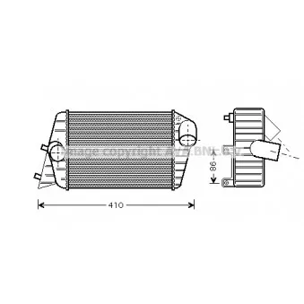 Intercooler, échangeur AVA QUALITY COOLING