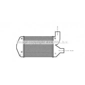 Intercooler, échangeur AVA QUALITY COOLING FT4269