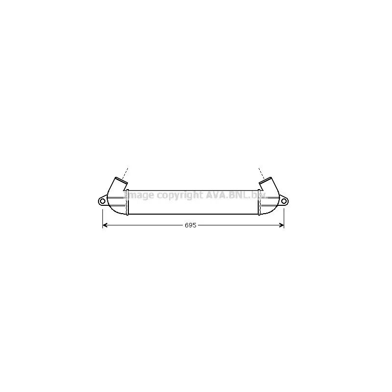 Intercooler, échangeur AVA QUALITY COOLING FT4271