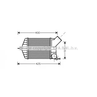 Intercooler, échangeur AVA QUALITY COOLING FT4274