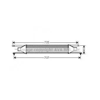 Intercooler, échangeur AVA QUALITY COOLING FT4319