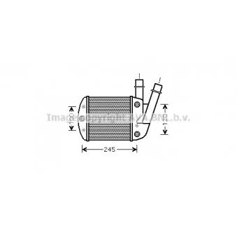 Intercooler, échangeur AVA QUALITY COOLING FT4340