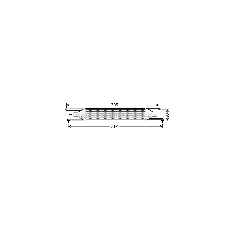 Intercooler, échangeur AVA QUALITY COOLING FT4354