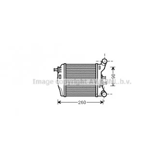 Intercooler, échangeur AVA QUALITY COOLING FT4376