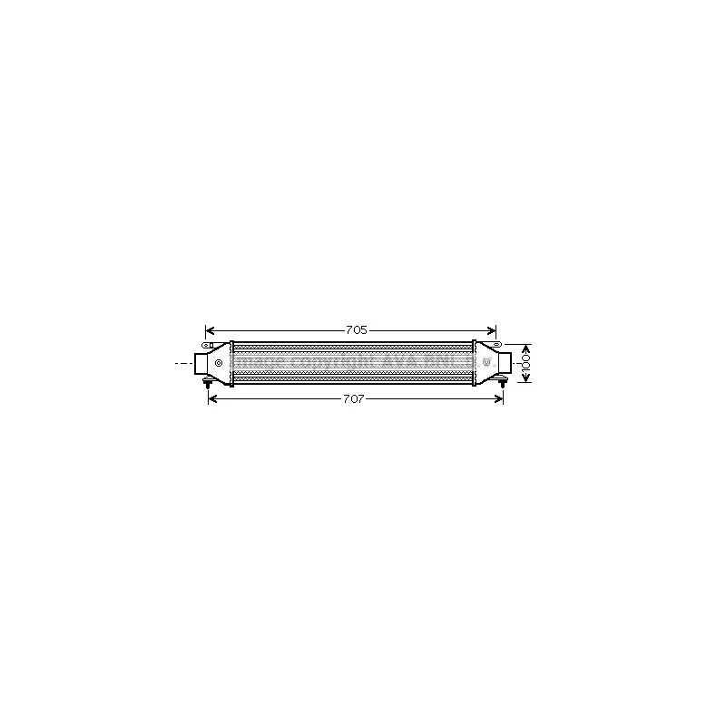 Intercooler, échangeur AVA QUALITY COOLING FT4392