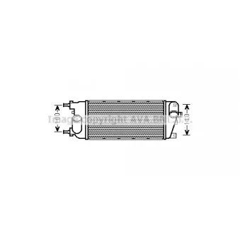 Intercooler, échangeur AVA QUALITY COOLING FT4455