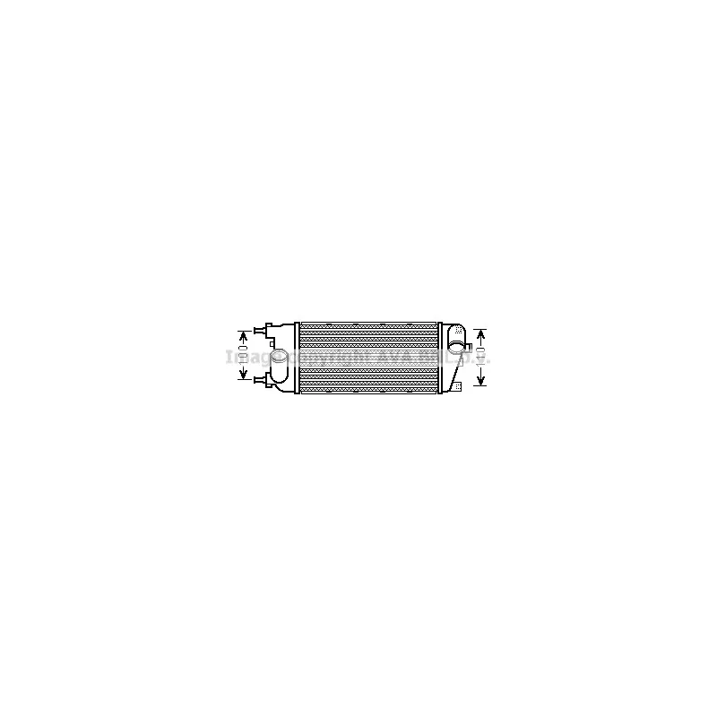 Intercooler, échangeur AVA QUALITY COOLING FT4455