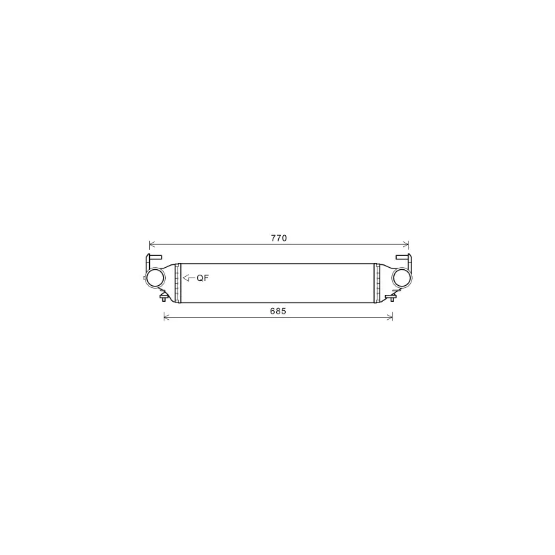 Intercooler, échangeur AVA QUALITY COOLING FT4456