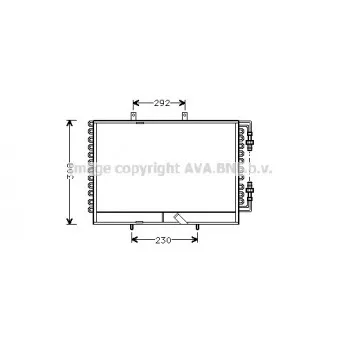 Condenseur, climatisation AVA QUALITY COOLING FT5146