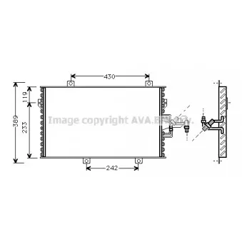 Condenseur, climatisation AVA QUALITY COOLING FT5153