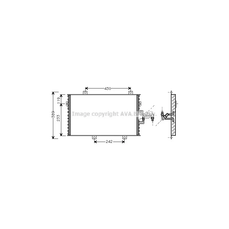 Condenseur, climatisation AVA QUALITY COOLING FT5153
