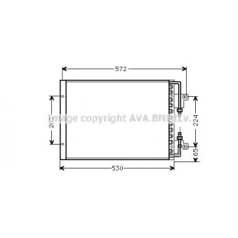 Condenseur, climatisation AVA QUALITY COOLING FT5155