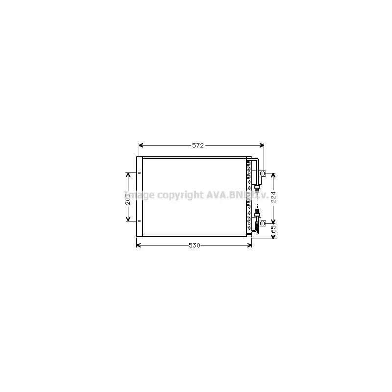 Condenseur, climatisation AVA QUALITY COOLING FT5155
