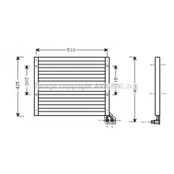 Condenseur, climatisation AVA QUALITY COOLING FT5156