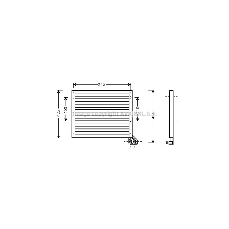 Condenseur, climatisation AVA QUALITY COOLING FT5156