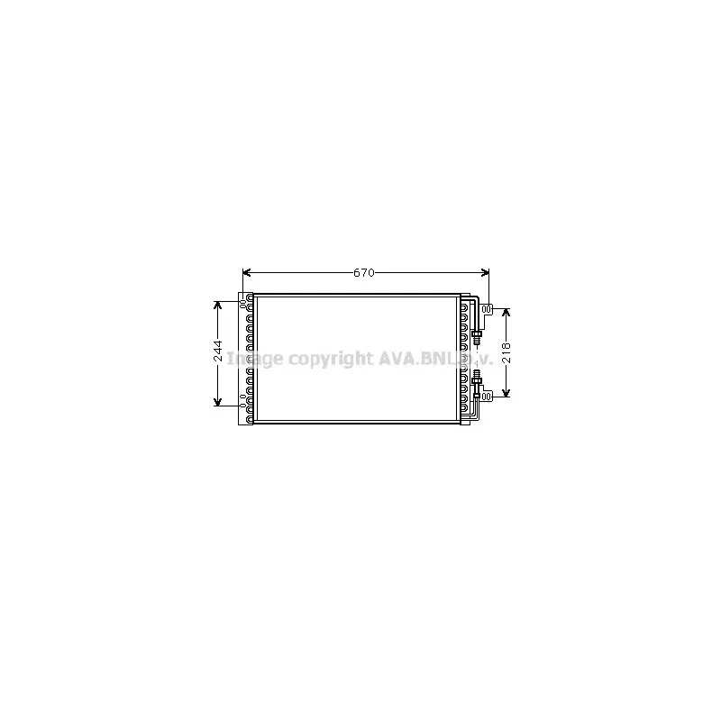 Condenseur, climatisation AVA QUALITY COOLING FT5157