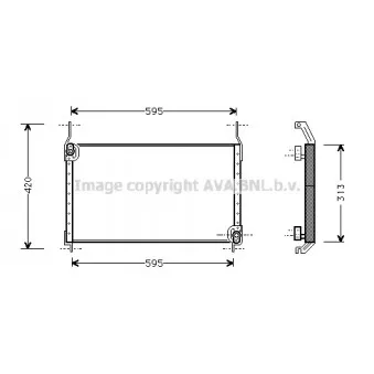 Condenseur, climatisation AVA QUALITY COOLING FT5172
