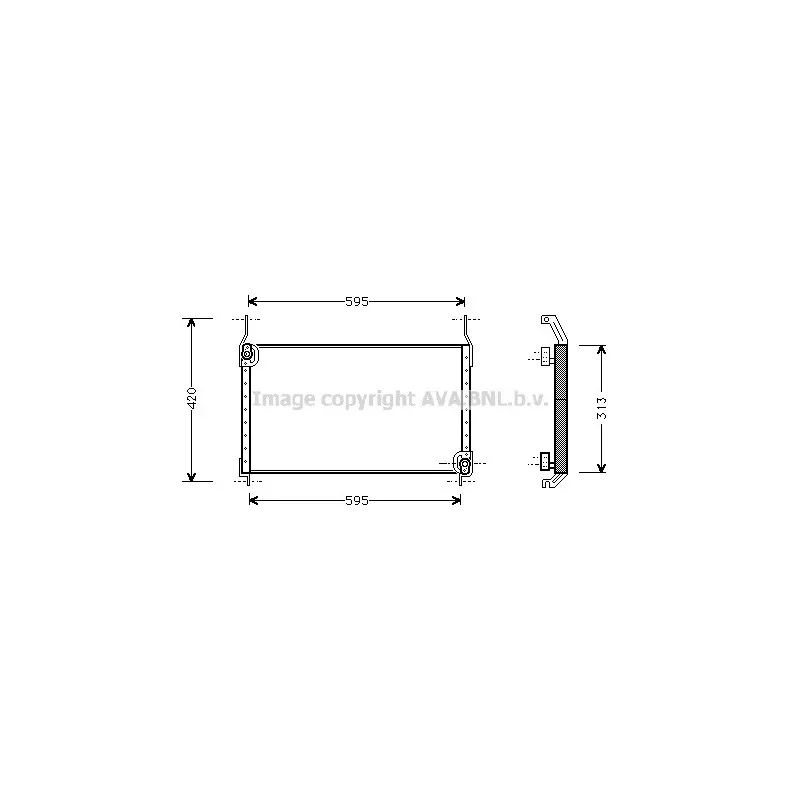 Condenseur, climatisation AVA QUALITY COOLING FT5172