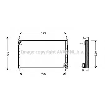 Condenseur, climatisation AVA QUALITY COOLING FT5173