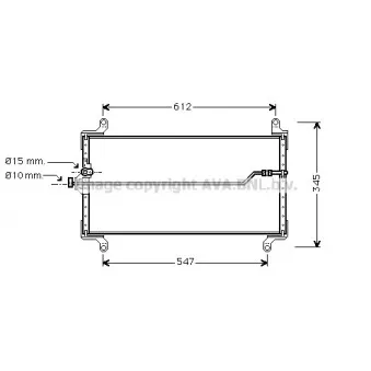 Condenseur, climatisation AVA QUALITY COOLING